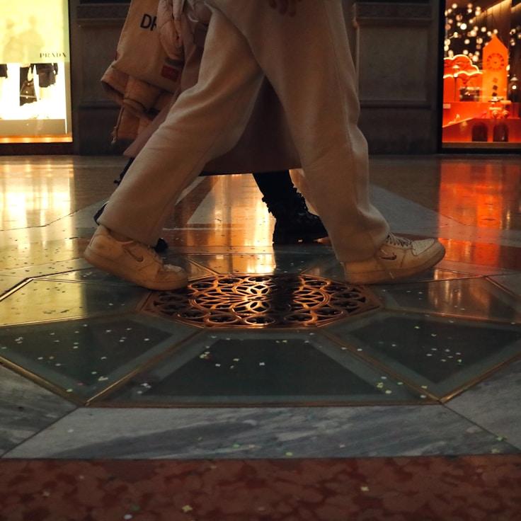 Shopping mall with wide corridors suitable for strollers